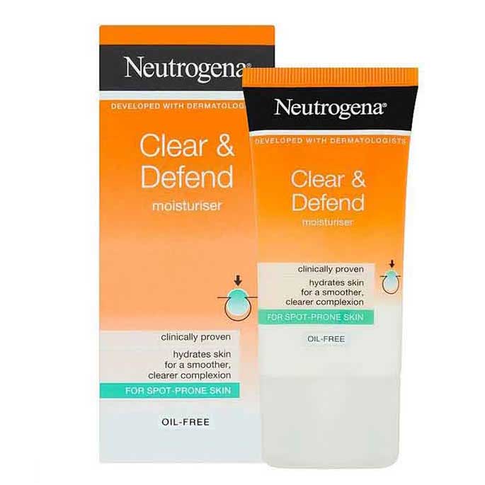 کرم مرطوب کننده پوست نوتروژینا Neutrogena Clear Defend 