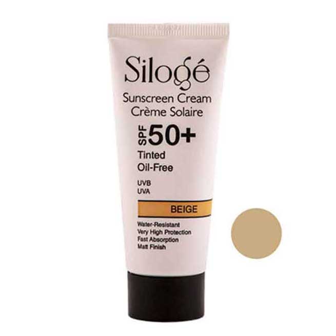 کرم ضدآفتاب سیلوژه فاقد چربی رنگ بژ +Siloge SPF50 