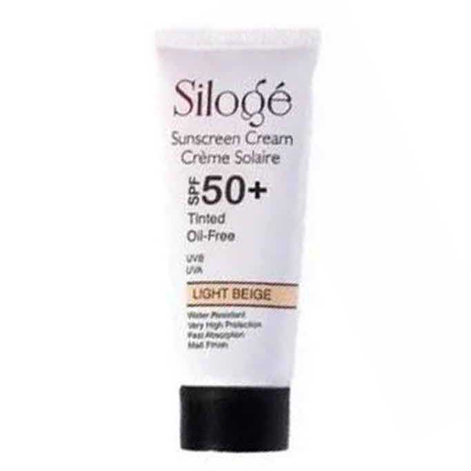 کرم ضدآفتاب سیلوژه بدون چربی رنگ بژ روشن +Siloge SPF50 