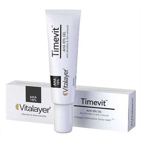 ژل کرم لایه بردار و جوان کننده تایم ویت ویتالیر Vitalayer Timevit