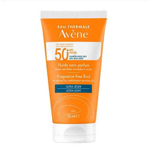 فلوئید ضدآفتاب رنگی اون مدل Avene Ultra light spf50