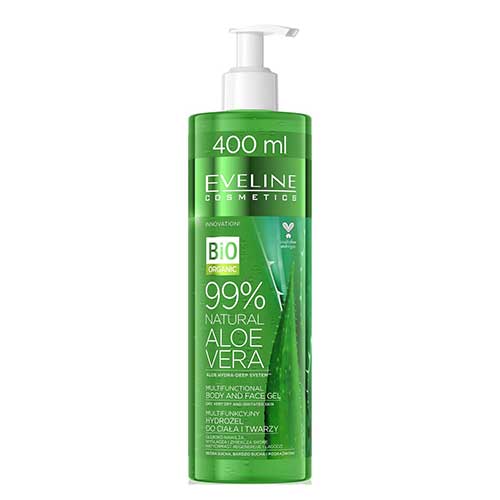 ژل آبرسان صورت و بدن آلوئه ورا اولاین Eveline Natural Aloe Vera