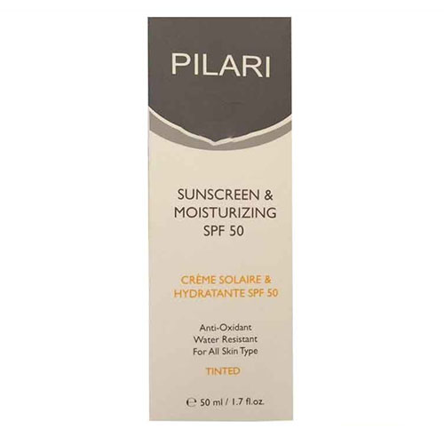 کرم ضدآفتاب پیلاری مرطوب کننده رنگی PILARI SPF50 