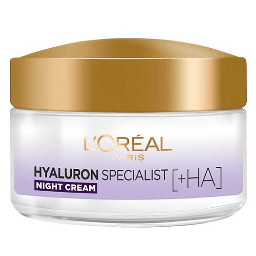 کرم ضد پیری پوست لورآل هیالورونیک اسید LOreal Hyaluron , کرم هیالورون اسپشیالیست LOreal Paris Hyaluron Specialist , کرم ضد چروک پوست لورآل هیالورون LOreal Hyaluron