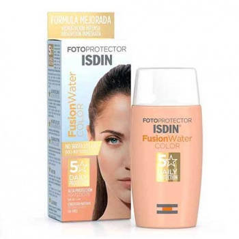 کرم ضدآفتاب ایزدین ISDIN رنگی SPF 50 فیوژن واتر 